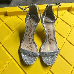 Sam Edelman sparkle sandals. 8.5 silver